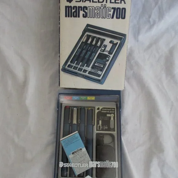 NEW Vintage Stock STAEDTLER MARSMATIC 700 PEN SET Writing Art - Picture 5 of 6